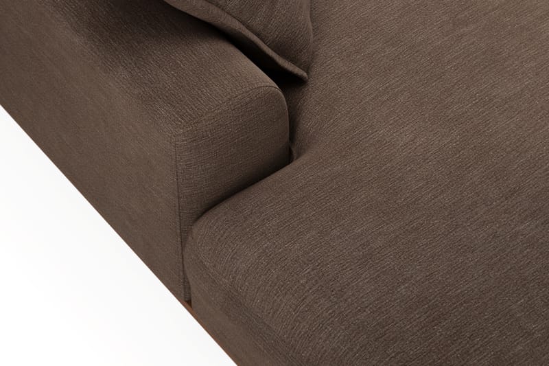 Copenhagen Premium 5-sits Vänstervänd U-formad Djup Soffa med Divan och Sch�äslong i Tyg - Brun - Möbler - Soffa - U-soffa