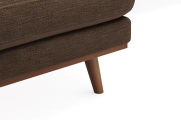 Copenhagen Premium 5-sits Vänstervänd U-formad Djup Soffa med Divan och Schäslong i Tyg - Brun - Möbler - Soffa - U-soffa