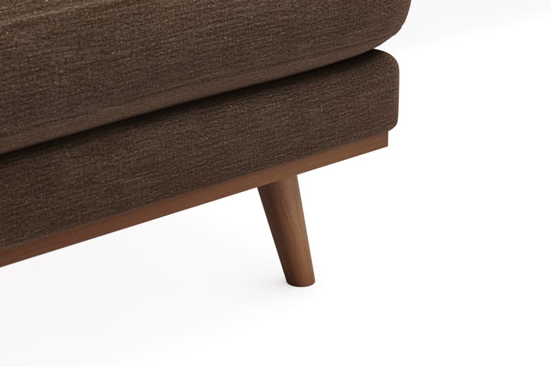 Copenhagen Premium 5-sits Vänstervänd U-formad Djup Soffa med Divan och Schäslong i Tyg - Brun - Möbler - Soffa - U-soffa