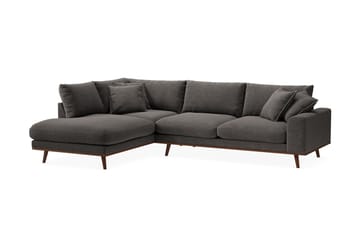 Copenhagen Premium 4-sits Vänstervänd L-formad Djup Schäslongsoffa i Tyg - Mörkgrå - Möbler - Soffa - Divansoffa & schäslongsoffa - 4 sits soffa med divan