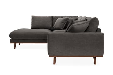 Copenhagen Premium 4-sits Vänstervänd L-formad Djup Schäslongsoffa i Tyg - Mörkgrå - Möbler - Soffa - Divansoffa & schäslongsoffa - 4 sits soffa med divan