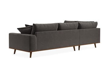 Copenhagen Premium 4-sits Vänstervänd L-formad Djup Schäslongsoffa i Tyg - Mörkgrå - Möbler - Soffa - Divansoffa & schäslongsoffa - 4 sits soffa med divan