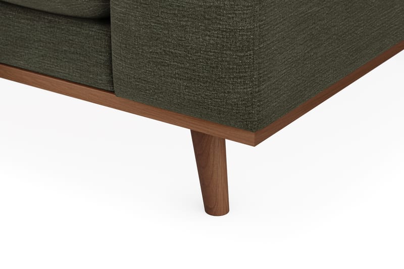 Copenhagen Premium 4-sits Vänstervänd L-formad Djup Divansoffa i Tyg - Grön - Möbler - Soffa - Divansoffa & schäslongsoffa - 4 sits soffa med divan