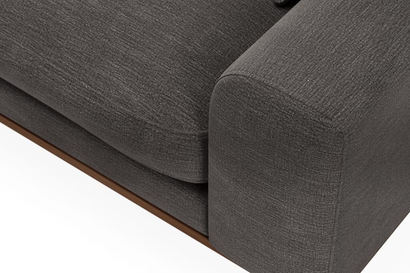 Copenhagen Premium 4-sits Vänstervänd L-formad Djup Schäslongsoffa i Tyg - Mörkgrå - Möbler - Soffa - Divansoffa & schäslongsoffa - 4 sits soffa med divan
