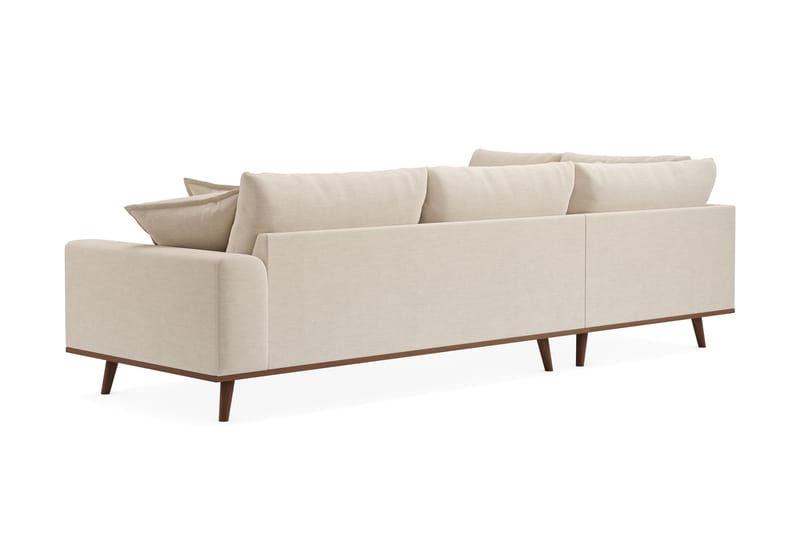 Copenhagen Premium 4-sits Vänstervänd L-formad Djup Schäslongsoffa i Tyg - Beige - Möbler - Soffa - Divansoffa & schäslongsoffa - 4 sits soffa med divan