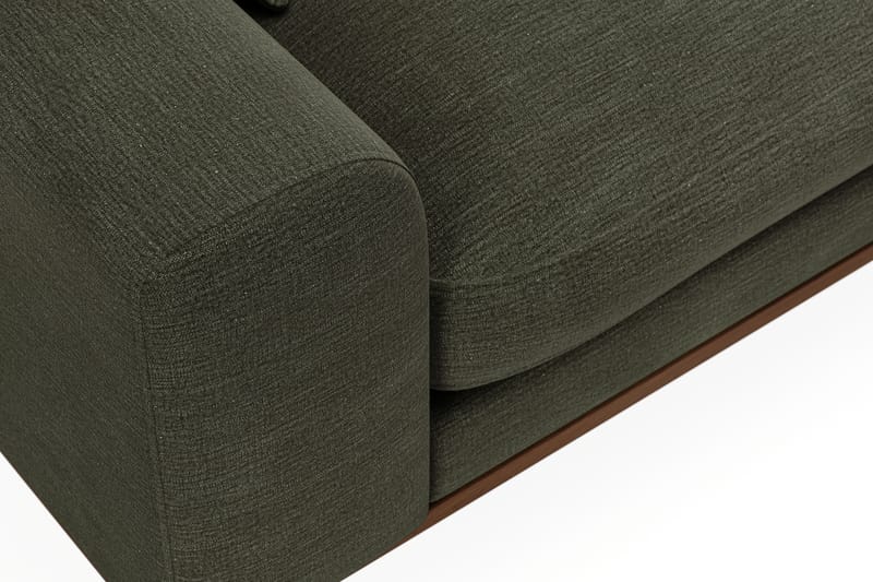 Copenhagen Premium 4-sits Högervänd L-formad Djup Divansoffa i Tyg - Grön - Möbler - Soffa - Divansoffa & schäslongsoffa - 4 sits soffa med divan