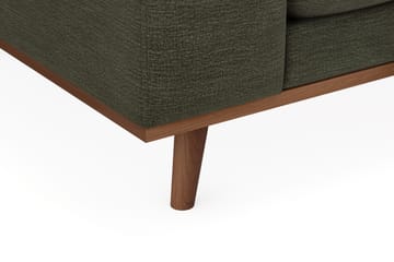 Copenhagen Premium 4-sits Högervänd L-formad Djup Divansoffa i Tyg - Grön - Möbler - Soffa - Divansoffa & schäslongsoffa - 4 sits soffa med divan