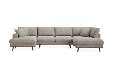 Copenhagen Premium 5-sits Högervänd U-formad Djup Soffa med Divan och Schäslong i Chenille