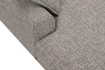 Copenhagen Premium 5-sits Högervänd U-formad Djup Soffa med Divan och Schäslong i Chenille - Grå - Möbler - Soffa - U-soffa