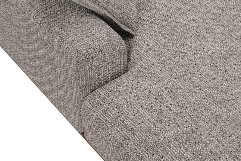 Copenhagen Premium 5-sits Högervänd U-formad Djup Soffa med Divan och Schäslong i Chenille - Grå - Möbler - Soffa - U-soffa