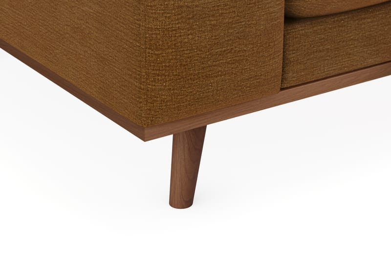 Copenhagen Premium 4-sits Högervänd L-formad Djup Schäslongsoffa i Tyg - Senapsgul - Möbler - Soffa - Divansoffa & schäslongsoffa - 4 sits soffa med divan