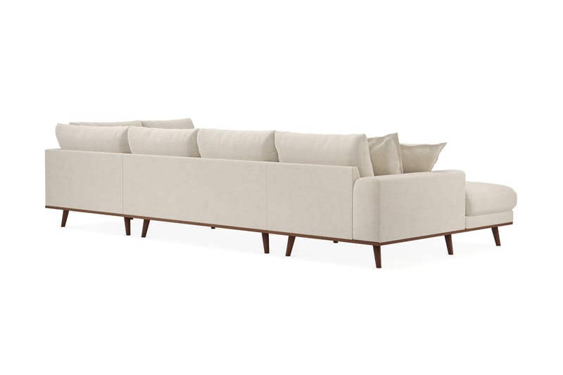 Copenhagen Premium 5-sits Vänstervänd U-formad Djup Soffa med Divan och Schäslong i Tyg - Beige - Möbler - Soffa - U-soffa