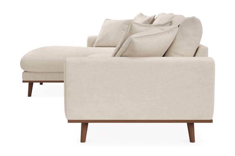Copenhagen Premium 4-sits Vänstervänd L-formad Djup Divansoffa i Tyg - Beige - Möbler - Soffa - Divansoffa & schäslongsoffa - 4 sits soffa med divan
