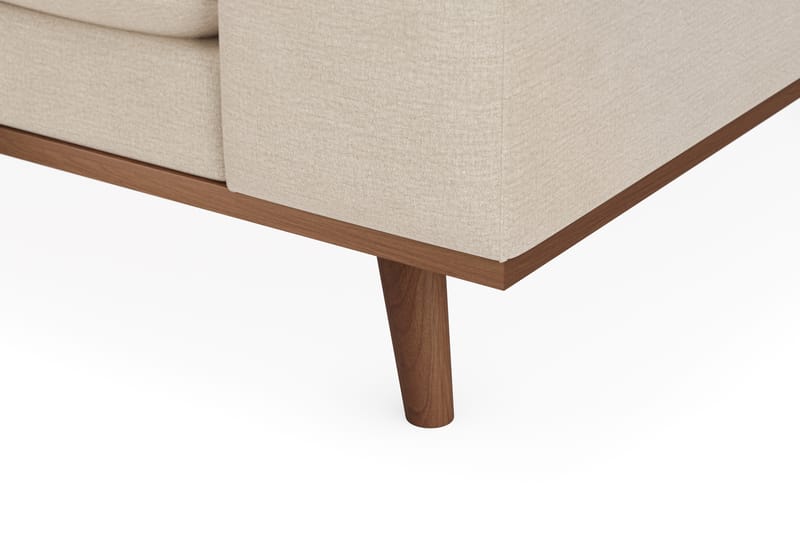 Copenhagen Premium 4-sits Vänstervänd L-formad Djup Divansoffa i Tyg - Beige - Möbler - Soffa - Divansoffa & schäslongsoffa - 4 sits soffa med divan