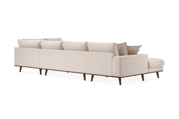 Copenhagen Premium 5-sits Högervänd U-formad Djup Soffa med Divan och Schäslong i Bouclé - Ljusbeige - Möbler - Soffa - U-soffa