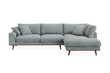 Copenhagen Premium 4-sits Högervänd L-formad Djup Schäslongsoffa i Chenille