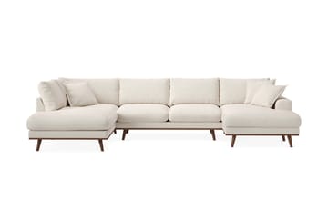 Copenhagen Premium 5-sits Högervänd U-formad Djup Soffa med Divan och Schäslong i Tyg