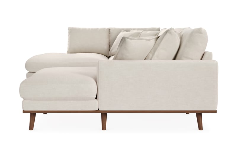 Copenhagen Premium 5-sits Högervänd U-formad Djup Soffa med Divan och Schäslong i Tyg - Ljusbeige - Möbler - Soffa - U-soffa