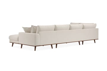 Copenhagen Premium 5-sits Högervänd U-formad Djup Soffa med Divan och Sch�äslong i Tyg - Ljusbeige - Möbler - Soffa - U-soffa