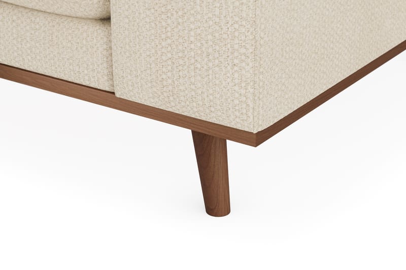 Copenhagen Premium 4-sits Vänstervänd L-formad Djup Schäslongsoffa i Chenille - Ljusbeige - Möbler - Soffa - Divansoffa & schäslongsoffa - 4 sits soffa med divan