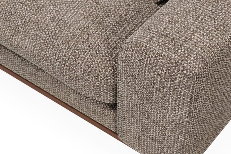 Copenhagen Premium 4-sits Vänstervänd L-formad Djup Divansoffa i Chenille - Brun - Möbler - Soffa - Divansoffa & schäslongsoffa - 4 sits soffa med divan
