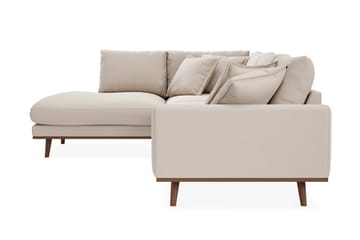 Copenhagen Premium 4-sits Vänstervänd L-formad Djup Schäslongsoffa i Bouclé - Ljusbeige - Möbler - Soffa - Divansoffa & schäslongsoffa - 4 sits soffa med divan
