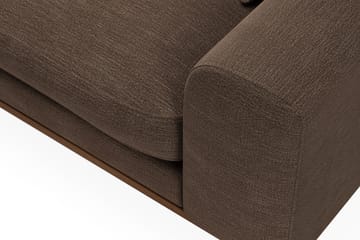 Copenhagen Premium 4-sits Vänstervänd L-formad Djup Divansoffa i Tyg - Brun - Möbler - Soffa - Divansoffa & schäslongsoffa - 4 sits soffa med divan
