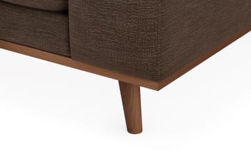Copenhagen Premium 4-sits Vänstervänd L-formad Djup Divansoffa i Tyg - Brun - Möbler - Soffa - Divansoffa & schäslongsoffa - 4 sits soffa med divan