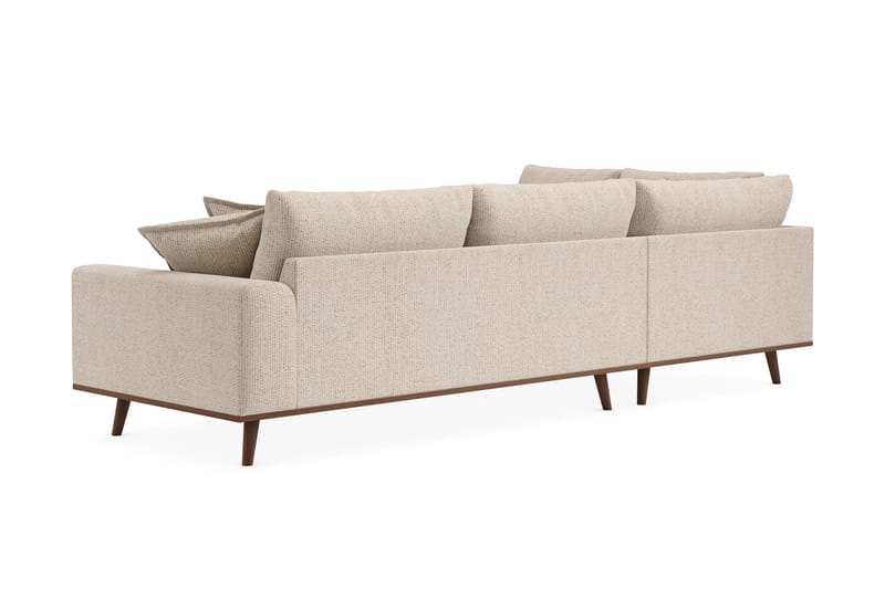Copenhagen Premium 4-sits Vänstervänd L-formad Djup Schäslongsoffa i Chenille - Beige - Möbler - Soffa - Divansoffa & schäslongsoffa - 4 sits soffa med divan