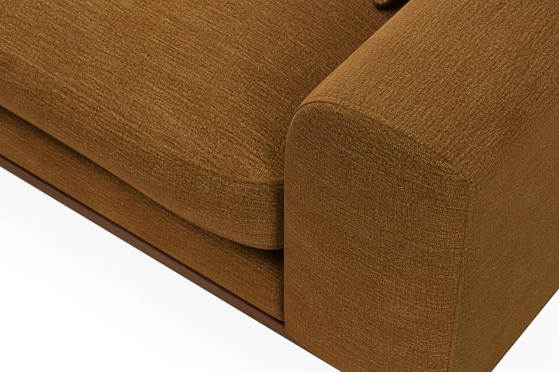 Copenhagen Premium 4-sits Vänstervänd L-formad Djup Divansoffa i Tyg - Senapsgul - Möbler - Soffa - Divansoffa & schäslongsoffa - 4 sits soffa med divan
