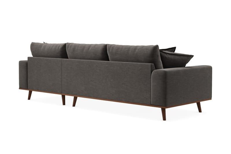 Copenhagen Premium 4-sits Högervänd L-formad Djup Divansoffa i Tyg - Mörkgrå - Möbler - Soffa - Divansoffa & schäslongsoffa - 4 sits soffa med divan