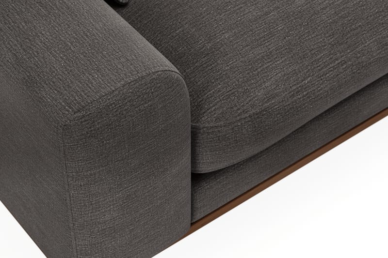 Copenhagen Premium 4-sits Högervänd L-formad Djup Schäslongsoffa i Tyg - Mörkgrå - Möbler - Soffa - Divansoffa & schäslongsoffa - 4 sits soffa med divan