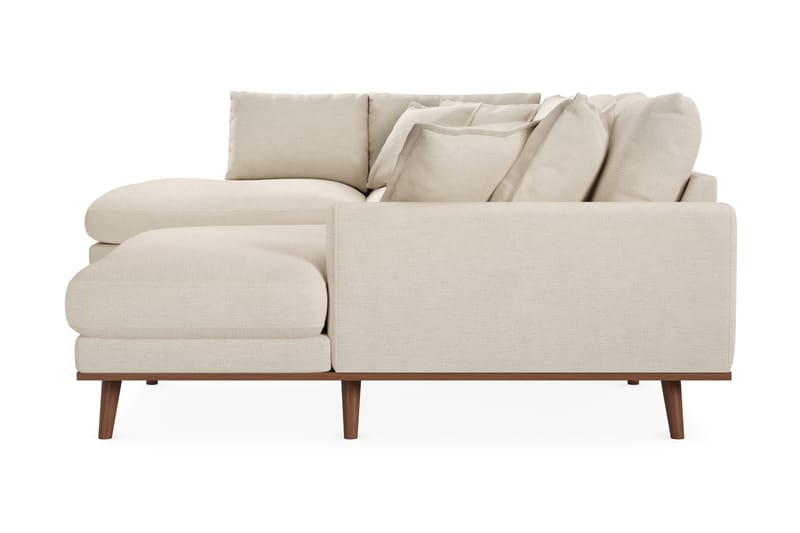 Copenhagen Premium 5-sits Högervänd U-formad Djup Soffa med Divan och Schäslong i Tyg - Beige - Möbler - Soffa - U-soffa