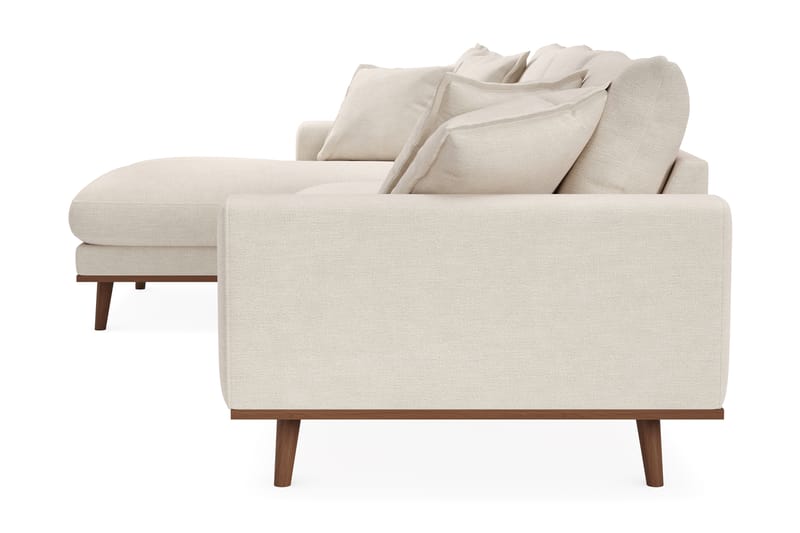 Copenhagen Premium 4-sits Vänstervänd L-formad Djup Divansoffa i Tyg - Ljusbeige - Möbler - Soffa - Divansoffa & schäslongsoffa - 4 sits soffa med divan