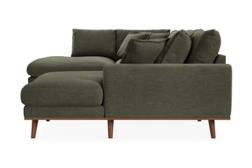 Copenhagen Premium 5-sits Högervänd U-formad Djup Soffa med Divan och Schäslong i Tyg - Grön - Möbler - Soffa - U-soffa