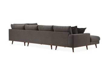 Copenhagen Premium 5-sits Vänstervänd U-formad Djup Soffa med Divan och Schäslong i Tyg - Mörkgrå - Möbler - Soffa - U-soffa