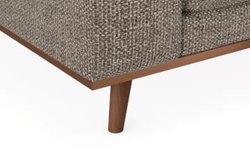 Copenhagen Premium 4-sits Högervänd L-formad Djup Schäslongsoffa i Chenille - Brun - Möbler - Soffa - Divansoffa & schäslongsoffa - 4 sits soffa med divan