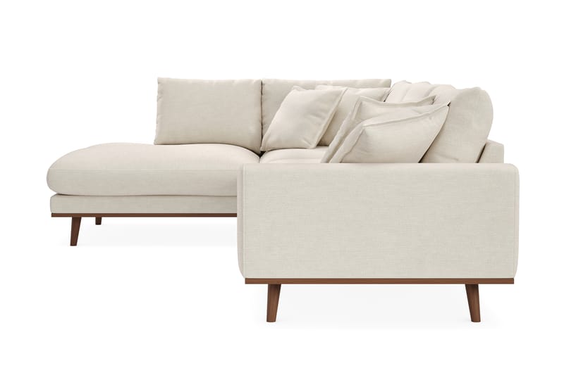 Copenhagen Premium 4-sits Vänstervänd L-formad Djup Schäslongsoffa i Tyg - Ljusbeige - Möbler - Soffa - Divansoffa & schäslongsoffa - 4 sits soffa med divan