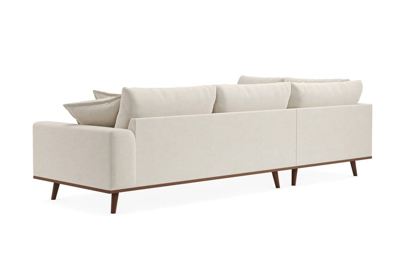 Copenhagen Premium 4-sits Vänstervänd L-formad Djup Schäslongsoffa i Tyg - Ljusbeige - Möbler - Soffa - Divansoffa & schäslongsoffa - 4 sits soffa med divan