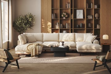 Copenhagen Premium 5-sits Vänstervänd U-formad Djup Soffa med Divan och Schäslong i Chenille - Ljusbeige - Möbler - Soffa - U-soffa