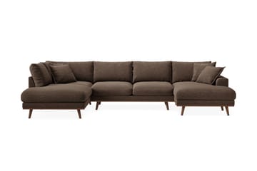 Copenhagen Premium 5-sits Högervänd U-formad Djup Soffa med Divan och Schäslong i Tyg