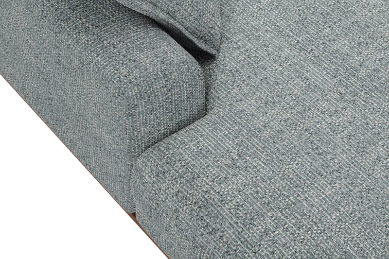 Copenhagen Premium 5-sits Högervänd U-formad Djup Soffa med Divan och Schäslong i Chenille - Grå/Blå - Möbler - Soffa - U-soffa