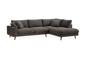 Copenhagen Premium 4-sits Högervänd L-formad Djup Schäslongsoffa i Tyg - Mörkgrå - Möbler - Soffa - Divansoffa & schäslongsoffa - 4 sits soffa med divan