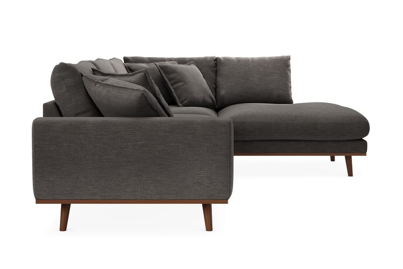 Copenhagen Premium 4-sits Högervänd L-formad Djup Schäslongsoffa i Tyg - Mörkgrå - Möbler - Soffa - Divansoffa & schäslongsoffa - 4 sits soffa med divan