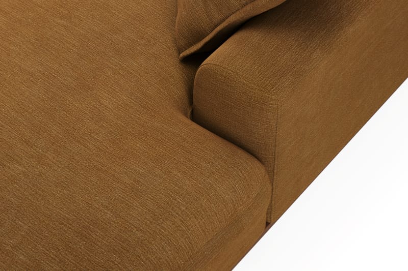 Copenhagen Premium 5-sits Högervänd U-formad Djup Soffa med Divan och Schäslong i Tyg - Senapsgul - Möbler - Soffa - U-soffa