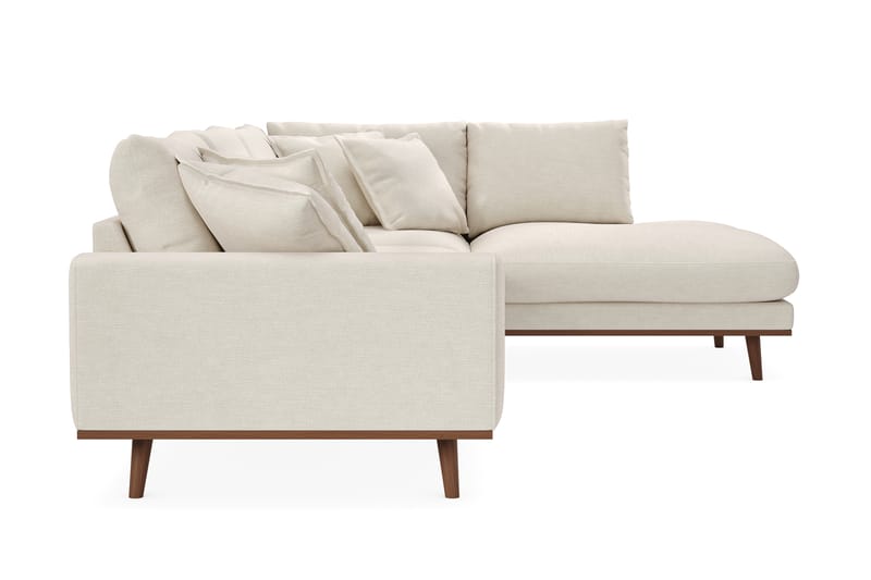 Copenhagen Premium 4-sits Högervänd L-formad Djup Schäslongsoffa i Tyg - Ljusbeige - Möbler - Soffa - Divansoffa & schäslongsoffa - 4 sits soffa med divan