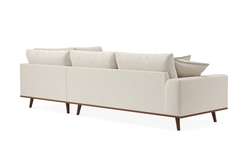 Copenhagen Premium 4-sits Högervänd L-formad Djup Schäslongsoffa i Tyg - Ljusbeige - Möbler - Soffa - Divansoffa & schäslongsoffa - 4 sits soffa med divan