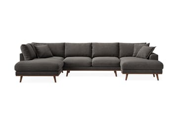 Copenhagen Premium 5-sits Högervänd U-formad Djup Soffa med Divan och Schäslong i Tyg