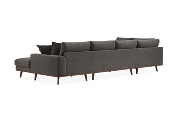 Copenhagen Premium 5-sits Högervänd U-formad Djup Soffa med Divan och Sch�äslong i Tyg - Mörkgrå - Möbler - Soffa - U-soffa