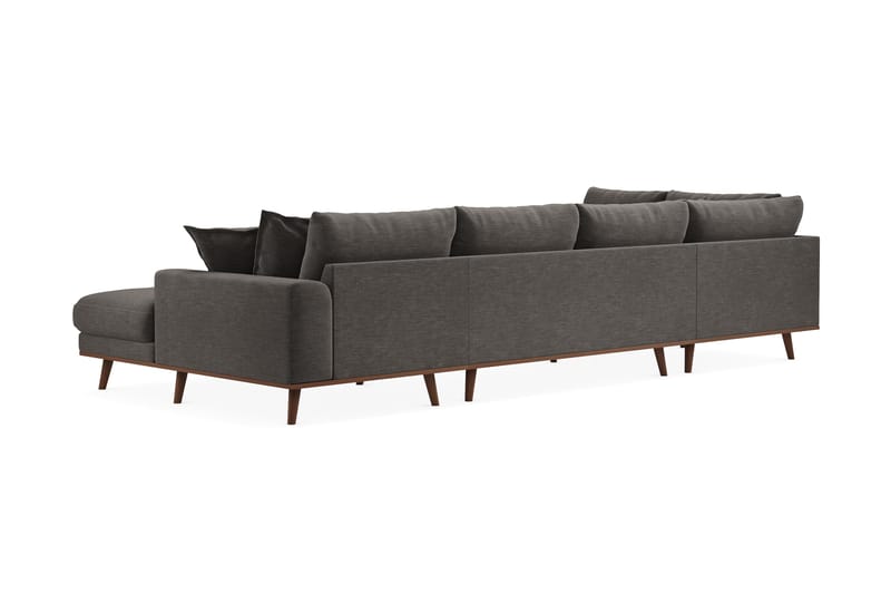 Copenhagen Premium 5-sits Högervänd U-formad Djup Soffa med Divan och Schäslong i Tyg - Mörkgrå - Möbler - Soffa - U-soffa